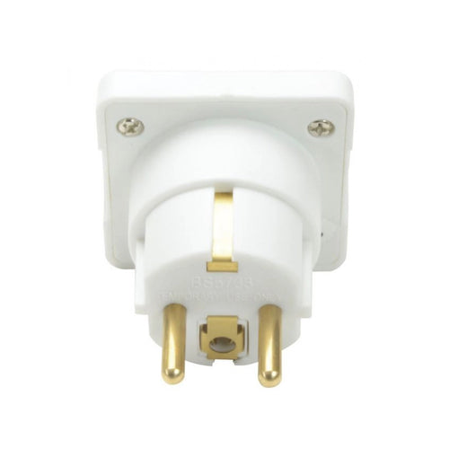 UK to Europe Plug Adapter – 3-Pin to 2-Pin EU Travel Converter
